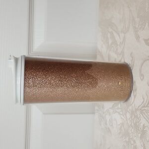 Kate Spade ♠️ gold glitter travel mug tumbler 16oz